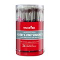 Wooster 2", 4", 6" (Round), 1/4", 3/8", 1/2" (Flat) Artist Paint Brush, Camel Hair Bristle, Wood Handle F1974